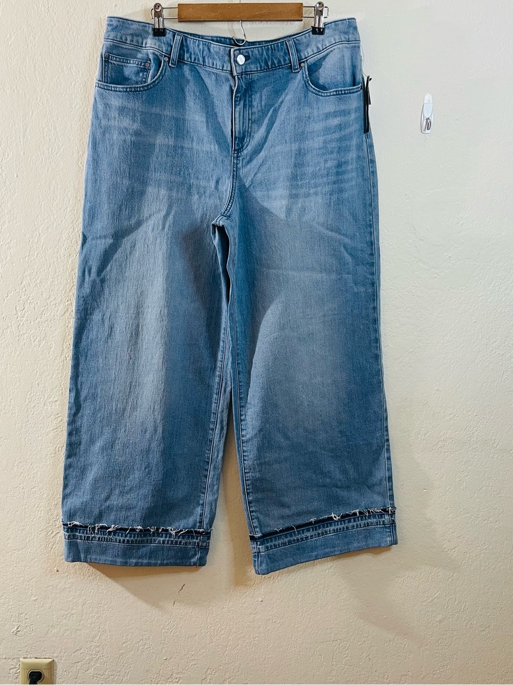 Talbots Relaxed Trouser Jean High Waist Full Length Wide-Leg Women 16 Streetwear